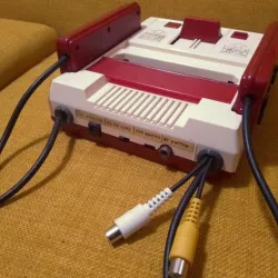 Famicom cable support grommet for AV mod