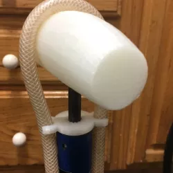 Handle and top cap for Silca track bicycle tire pump
