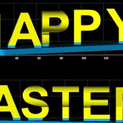 Happy Easter dual word