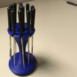 Holder for Harbor Freight mini diamond file set.