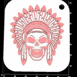Indian skull keyhanger