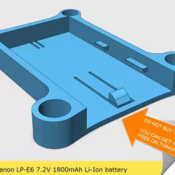 LP-E6 Battery Plate