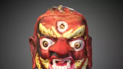 Mask Buthan Low Poly