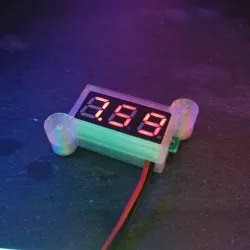 Mini enclosure for voltmeter module