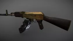 Modern Warfare inspired AK-47 (Gold)