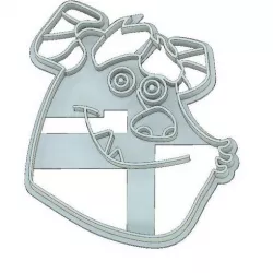MONSTERS INC COOKIE CUTTER, SULLIVAN COOKIE CUTTER, FONDANT CUTTER, MONSTERS INC, SULLIVAN