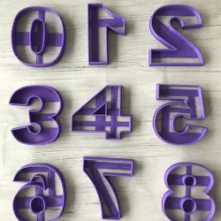numbers cookie cutter