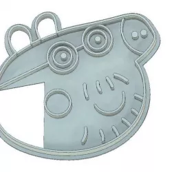 PEPPA PIG COOKIE CUTTER, FONDANT CUTTER, PEPPA PIG, DADDY PIG