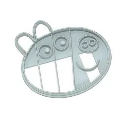 PEPPA PIG COOKIE CUTTER,ZOE ZEBRA COOKIE CUTTER, FONDANT CUTTER, PEPPA PIG, ZOE ZEBRA