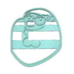 Peter Grffin Cookie Cutter, Family Guy Cookie Cutter, Fondant Cutter