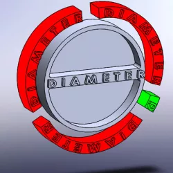 Pi constant educational 3D printable model