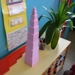 Pink Montessori Tower