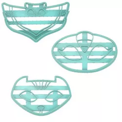 PJ MASKS COOKIE CUTTER, OWLETTE COOKIE CUTTER, CATBOY COOKIE CUTTER, GEKKO COOKIE CUTTER, OWLETTE,GEKKO, CATBOY, PJ MASKS
