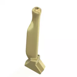 Portable Little Gold Vacuum Nasal Snuff Sniffer Snorter tobacco snuffer inhalation tube vts02 for 3d-print and cnc