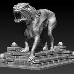 Predator Dog  Model Printing Miniature Assembly File STL OBJ for 3D Printing FDM-FFF DLP-SLA-SLS inspired by the film, THE PREDATOR, from 2018