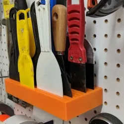 Putty Knife Holder for Pegboard