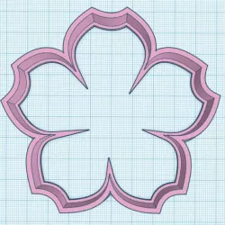 Sakura flower cookie cutter