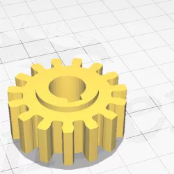 Small gear  for axle with D=10.5 mm (modul = 2mm)