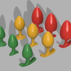 Small to BIG Butt Plug Pack! 9 Models! Send your request and we customize for you!