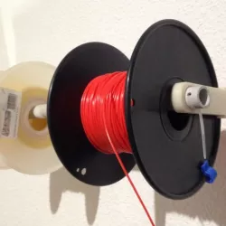 Soporte Bobina pared tubo PVC 22mm, altura 10mm /15mm y tornillo M6 (Support filament)