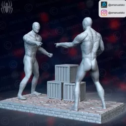 Spiderman meme dioram