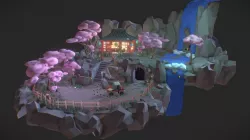Stylized LowPoly Diorama