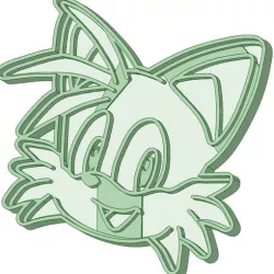 Tails Sonic cookie cutter