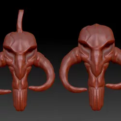 The Mandalorian 2019 Logo Keychain/Trinket 3D Print STL/OBJ
