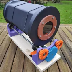 Tumbler cyclone rotary case deburring machiine
