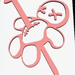 Voodoo doll keyhanger