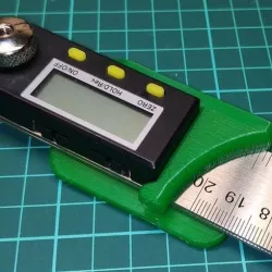 Wall mount for digital angle meter