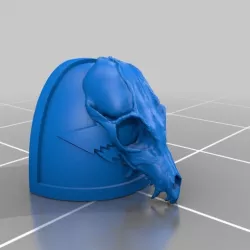 Wolf Skull pauldrons