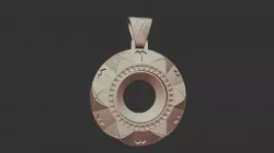 3D CAD Women's Aries Zodiac Pendant