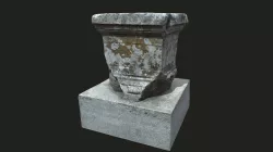 Ancient Roman Column Base scan