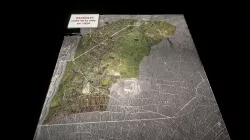 Carte en relief de la ville de Bagnolet en 1920