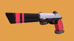 Cyberpunk Silenced Pistol - Blockbench