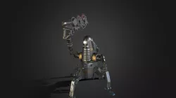 Dieselpunk spider mecha