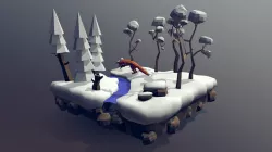 Fox Jumping on the Snow Scenario