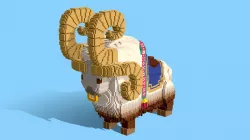 Goat Mounth Voxelart