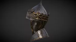 King Gustav Vasa's Helmet with a Gilt Crown