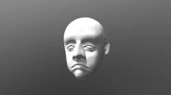 Live model head sad