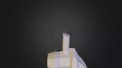 Low Poly Bird Statue