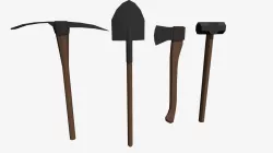 Low Poly Heavy Tools