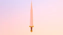 Low poly purple sword