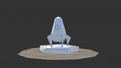 Low Poly Space Ship