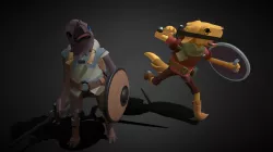 Mirador Characters - The Crow and The Dog