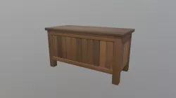 Outdoor Wooden Patio Storage Crate
