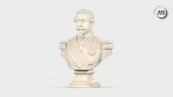 Portrait en buste de Napoléon III en uniforme