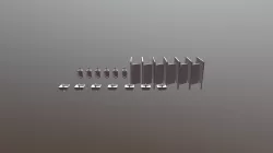 Sims Style Basic Public Toilet Set