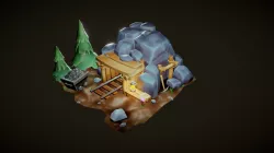 Stylized Mineshaft